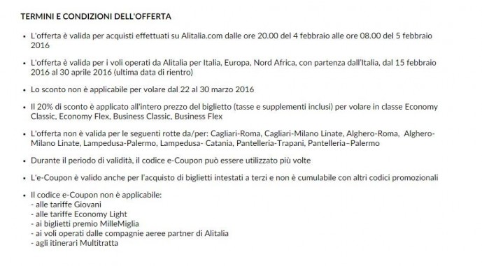 termini Alitalia