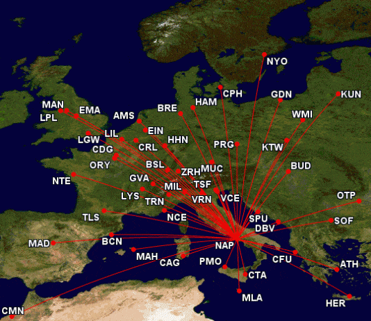 50 Voli low cost da Napoli